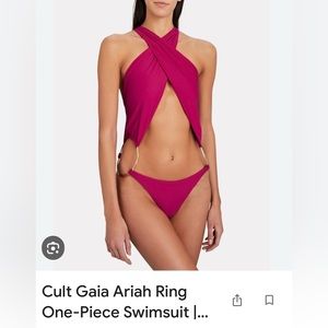 Cult Gaia “Bloom” One Piece Swimsuit L NWTs
